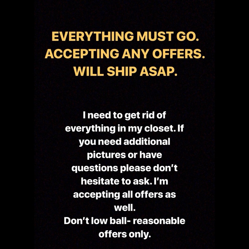 Everything must go!!